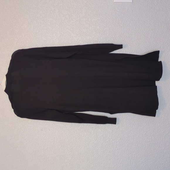 89th & Madison black long sleeve long open front cardigan sweater - Picture 9 of 10